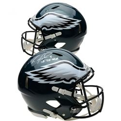 Nick Foles Signed Philadelphia Eagles Full-Size Authentic On-Field Speed Helmet Inscribed "SB LII MV