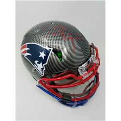 Tom Brady Signed New England Patriots Limited Edition Custom Hydro Dipped Full-Size Authentic On-Fie