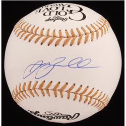 Jeff Bagwell Signed Gold Glove Award Baseball (JSA COA)