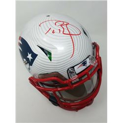 Tom Brady Signed New England Patriots Limited Edition Custom Hydro Dipped Full-Size Authentic On-Fie