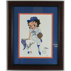 Tom Seaver Signed LE New York Mets  Betty Boop  13x16 Custom Framed Serigraph Animation Cel Display 