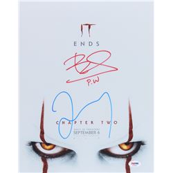 James McAvoy  Bill Skarsgard Signed "It: Chapter Two" 11x14 Photo Inscribed "P.W." (PSA COA)