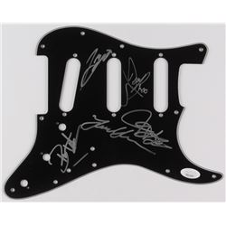 "Tesla" Electric Guitar Pickguard Band-Signed by (5) with Jeff Keith, Brian Wheat, Troy Lucketta, Fr