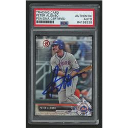 Pete Alonso Signed Trading Card (PSA Encapsulated)