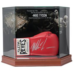 MIke Tyson Signed Cleto Reyes Boxing Glove with High-Quality Display Case (JSA COA)