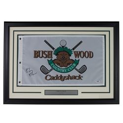 Chevy Chase Signed "Caddyshack" Bushwood 20x28 Custom Framed Pin Flag Display (PSA COA)