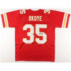 Christian Okoye Signed Jersey (JSA COA)