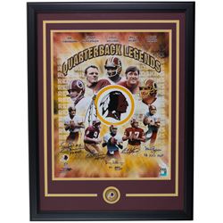 Washington Redskins "Quarterback Legends" 22x29 Custom Framed Photo Display Signed by (5) With Sonny