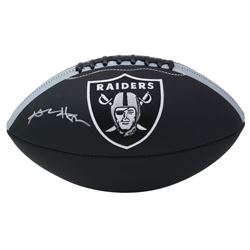 Antonio Brown Signed Oakland Raiders Logo Football (JSA COA)