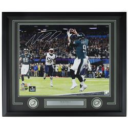 Nick Foles Signed Philadlephia Eagles 22x27 Custom Framed Photo Display (Fanatics Hologram)