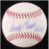 Image 1 : Johnny Bench Signed OML Baseball Inscribed "HOF 89" (Schwartz COA)