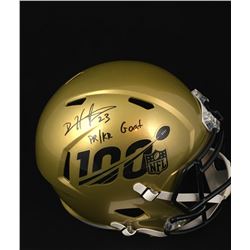 Devin Hester Signed NFL 100th Anniversary Full-Size Speed Helmet Inscribed "PR/KR GOAT" (JSA COA)