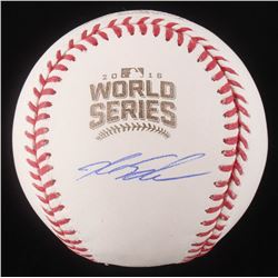 Kyle Schwarber Signed 2016 World Series Logo Baseball (Schwartz COA)