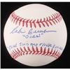 Image 1 : Corbin Bernsen Signed OML Baseball Inscribed "DORN"  "STRIKE THIS M*****F***** OUT" (Schwartz COA)
