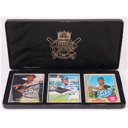 Lot of (3) Ted Williams, Frank Robinson,  Carl Yastrzemski Signed Limited Edition Porcelain Baseball