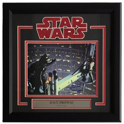Dave Prowse Signed "Star Wars" 16x17 Custom Framed Photo Display Inscribed "Darth Vader" (Steiner CO