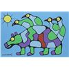 Image 1 : Norval Morrisseau's "Bear With Birds and Sun" Original
