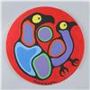 Image 1 : Norval Morrisseau's "Birds Connected Red" Original