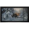 Image 1 : Doug Laird's "Moose in Winter" original acrlyc on