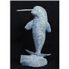 Image 1 : Ann Arlooktoo's "Norwhale" original Inuit carving.