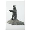 Image 1 : David Anaittuq's "Polar Bear Sitting on Base" Sculpture
