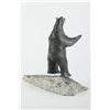 Image 4 : David Anaittuq's "Polar Bear Sitting on Base" Sculpture