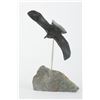 Image 1 : Joe Poodlat's "Bird in Flight on Base" Inuit Sculpture