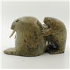 Image 5 : Kelly Etidlui's "Walrus" original Inuit carving. Carved