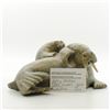 Image 6 : Kelly Etidlui's "Walrus" original Inuit carving. Carved