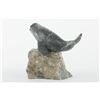 Image 2 : Putuguk Ashevak's "Norwhale on Base" Original Sculpture