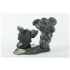 Image 1 : Uriash Puqiguak's "2 Inukshuk on Base" Inuit Sculpture