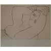 Image 1 : Pablo Picasso's "Femme Couchee" Lithograph