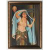Image 1 : An Original Oil Painting of an Indian Belly Dancer