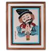 Image 1 : Red Skelton Original Art, Made Out of Carpet.