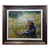 Image 1 : S Idanovich's "Blowing Bubbles In The Grass" Original