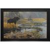 Image 1 : Robert Bateman's "Autumn Overture- Moose" LE Canvas