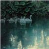 Image 1 : Robert Bateman's "Great Dunford Mute Swans" LE Canvas