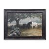 Image 1 : Robert Bateman's "In The Field- Mare and Foal" Canvas