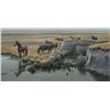 Image 1 : Robert Bateman's "Mustang Country" LE Canvas