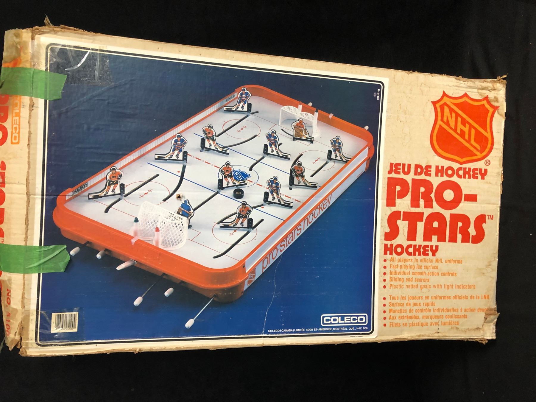 VINTAGE COLECO PROSTARS TABLE TOP HOCKEY GAME