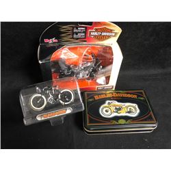 HARLEY DAVIDSON COLLECTIBLE'S LOT (DIE-CAST BIKES...)