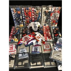 McDONALD'S NHL MINI JERSEYS & STICKS LOT