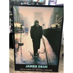 JAMES DEAN "BOULEVARD OF BROKEN JAMES" FRAMED PAINTING  30 X 36 (PAINTED BY HELWEIN)