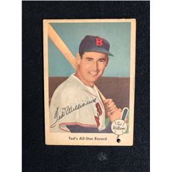 1959 Fleer Ted Williams #63 Ted's All-Star Record