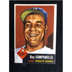 1953 Topps Roy Campanella Brooklyn Dodgers #27 Baseball Card