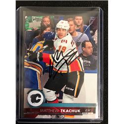 MATTHEW TKACHUK SIGNED UPPER DECK HOCKEY CARD