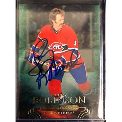 LARRY ROBINSON SIGNED PARKHURST CHAMPIONS HOCKEY CARD