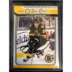 BLAKE WHEELER SIGNED O-PEE-CHEE HOCKEY CARD