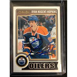 RYAN NUGENT-HOPKINS SIGNED O-PEE-CHEE HOCKEY CARD