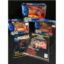 STAR WARS LOT (EPISODE ONE ACTION FLEET/ MAGAZINES)